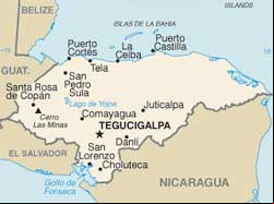 Mapa de Honduras