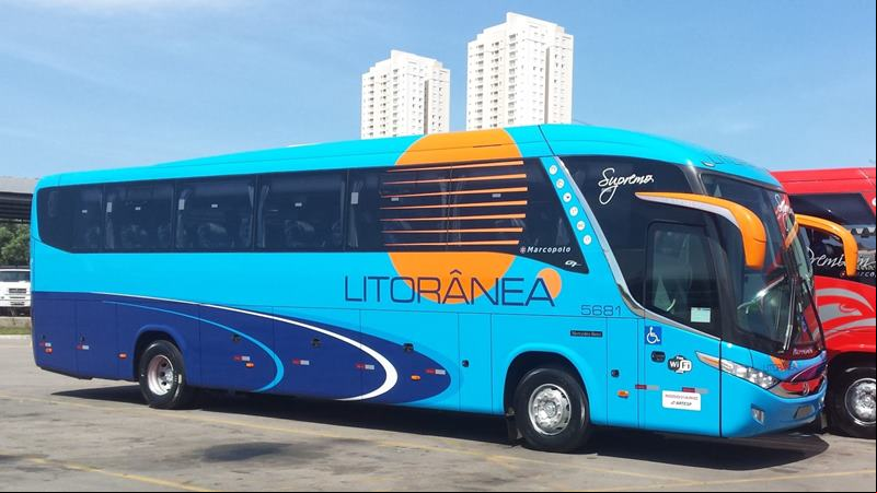 Ônibus da Litorânea Transportes Coletivos - Empresas de Ônibus do Brasil