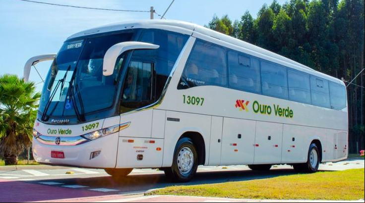 Ônibus de viagens intermunicipais da Viação Ouro Verde - Empresas de Ônibus do Brasil
